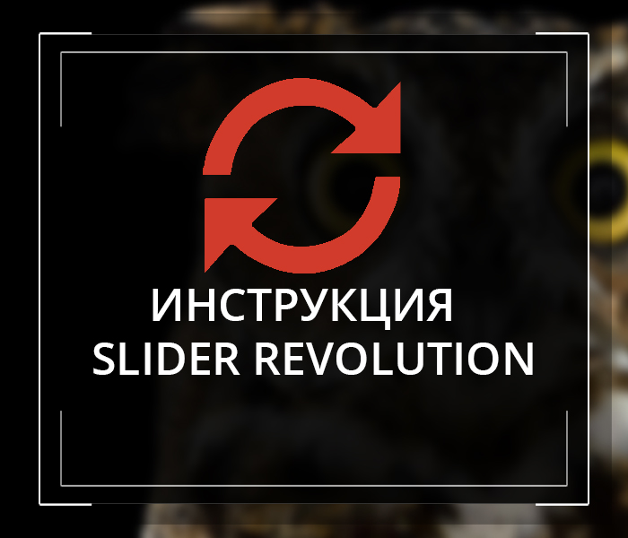 Инструкция SLIDER REVOLUTION